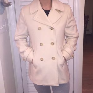 Ivory pea-coat